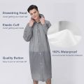 1 Pcs Raincoat High Quality Long Rain coat Lightweight 0.15mm Thick Travel Rain coat for men women. 