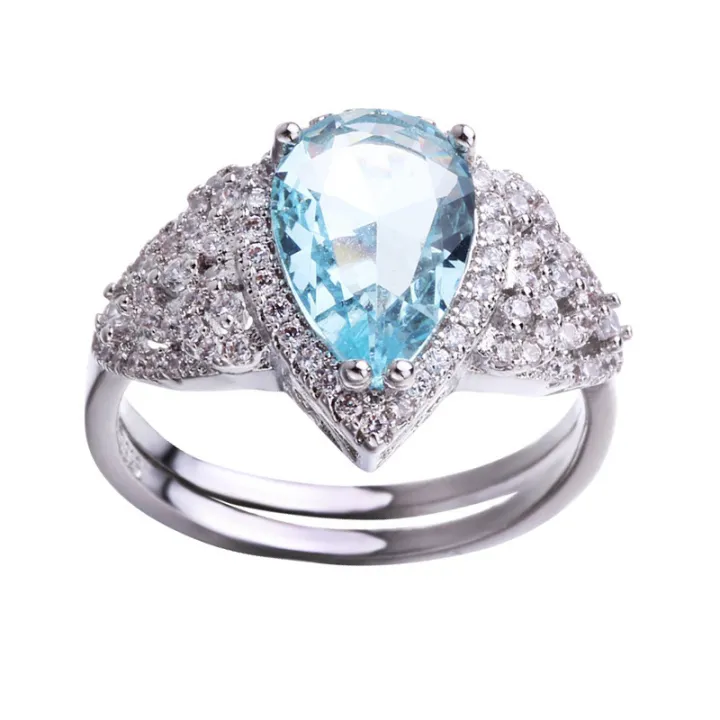 AliExpress%20wish%20hot%20selling%20full%20diamond%20pear-shaped%20sapphire%20ring%20European%20and%20American%20fashion%20micro-set%20ocean%20sapphire%20diamond%20ring%20-%20Image%205