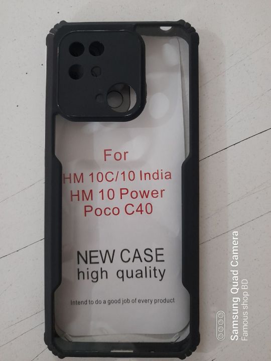 Redmi%20poco%20c40/10C/10E/10%20power%2010%20India%20Global%20Version%20Shockproof%20Cover%20Transparent%20Back%20Cover%20With%20Bumper%20-%20Image%207