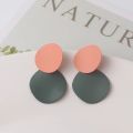 Orange Color Women Dangle Earrings Korean New Drop Earrings for Girls Hollow Geometric Daisy Summer Vacation Ear Jewelry. 