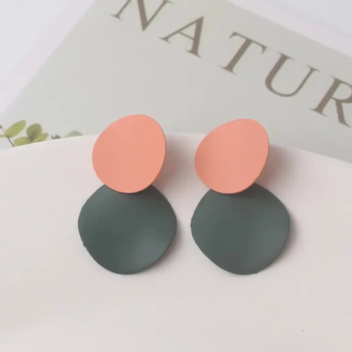 Orange%20Color%20Women%20Dangle%20Earrings%20Korean%20New%20Drop%20Earrings%20for%20Girls%20Hollow%20Geometric%20Daisy%20Summer%20Vacation%20Ear%20Jewelry%20-%20Image%205