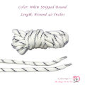1 pair Premium Quality WHITE-Colored Laces for Sneakers and Other Footwear.