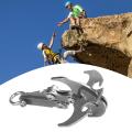 Gravity Grappling Hook Easy To Carry Stainless Steel Survival. 
