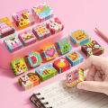 GC Eraser Making Kit Mosaic Eraser DIY Craft Kit Cute Cartoon Puzzle Toys Early Educational Toys For Kids. 