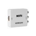 HDMI to AV 1080P Converter HDMI to RCA Audio Video CVBS Adapter - White. 