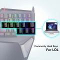 Delux T9 Plus Single-handed Mechanical Gaming Keyboards 28 fully Programmabl Keys Wired Ergonomic Single Hand Keypad For Gamer.