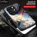 Phone case Tecno Spark Go 2024 Couple Starry Moon MiMirrorGlass Protector Meteor Start Back cover Tecno Spark Go 2024 case. 