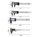 Stainless steel metal shell digital caliper 0-150mm measuring tool color display Lcd Digital Electronic Carbon-0-150mm.