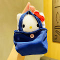Schoolbag Sanrio Plush Stuffed Soft Doll Keychain Cartoon Hello Kitty Pendant Keychain Bag Decorative Backpack Girl Gift. 