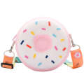 Internet famous donut small cute cartoon children's zero wallet, silicone shoulder bag, Instagram trend.