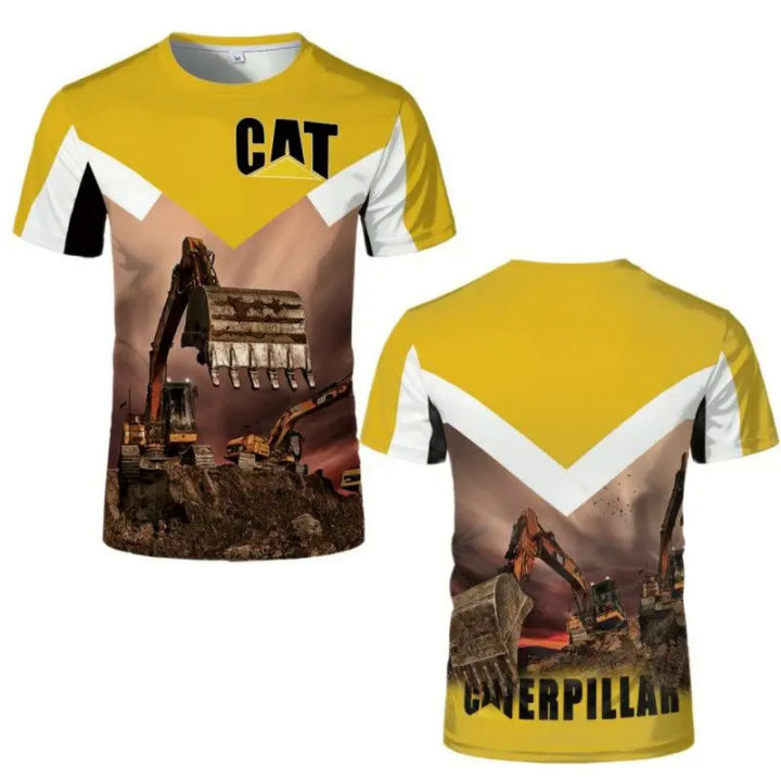 Men's%20T%20shirt%20CAT%20excavator%20pattern%20tees%20casual%20o-neck%20pullover%20outdoor%20sports%20short%20sleeve%20tops%20summer%20hot%20sales%20loose%20T-shirts%20-%20Image%206
