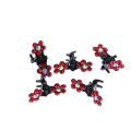 Girls Hairpins Crystal Flower Mini Barrettes Hair Claw Clamp Hair Clip Girls hair accessories -12 Pcs /Set Fashion. 