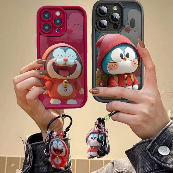 Cellphone%20Case%20For%20Iphone%2011%2012%2013%2014%2015%20Pro%20Max%207%208%20SE%202022%20XR%2015%20Pro%2014%20Plus%20Case%20Cover%20Angel%20Eyes%20Cartoon%20Cute%20Doraemon%20Pendant%20Soft%20Silicone%20TPU%20Square%20Camera%20Protective%20Full%20Protection%20Matte%20Shockproof%20-%20Image%202