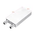 Aluminum Water/Liquid Cooling Block 80*40*12mm For CPU, Thermoelectric Cooler Peltier or Others Work. 