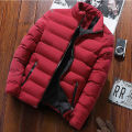 men's Thick Parka Jackets Winter Casual coats Mens Outwear Solid Stand Collar Male Windbreak Cotton Padded Down Jacket.