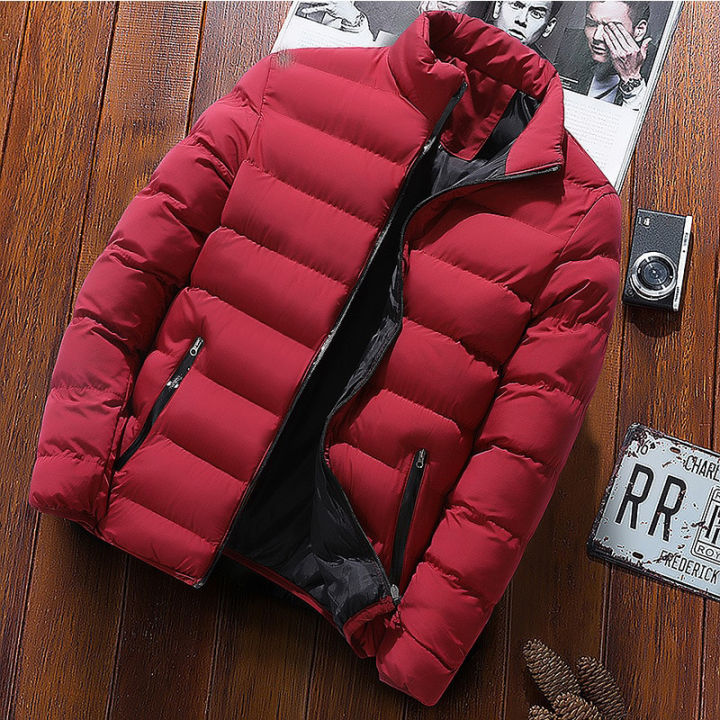 men's%20Thick%20Parka%20Jackets%20Winter%20Casual%20coats%20Mens%20Outwear%20Solid%20Stand%20Collar%20Male%20Windbreak%20Cotton%20Padded%20Down%20Jacket%20-%20Image%202