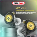 KZ EDX Ultra Wired Metal Earphones In Ear Monitor Headphones HiFi Stereo Bass Sport Noise Cancelling Headset With Mic. 