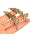 New Silver Color Bowknot Hair Clip Fashion Accessories Hair Accessories Bowknot Hairpin Simple Y2K Headwear.