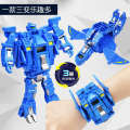 New Dinosaur Mechanical Beast Transformation Robot 3 Forms with Electronic Watch Male and Female Children's Toys. 