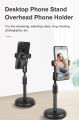 Desktop Mobile Phone Holder Stand 360 Rotate For Live Streaming Shoot Youtube Tiktok Video Round Base Smartphone.