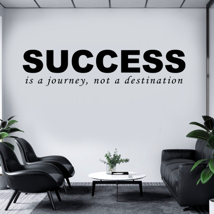 Success Motivational Quotes Wall Sticker For office Meeting Room Reception Home Workplace Wall Decal