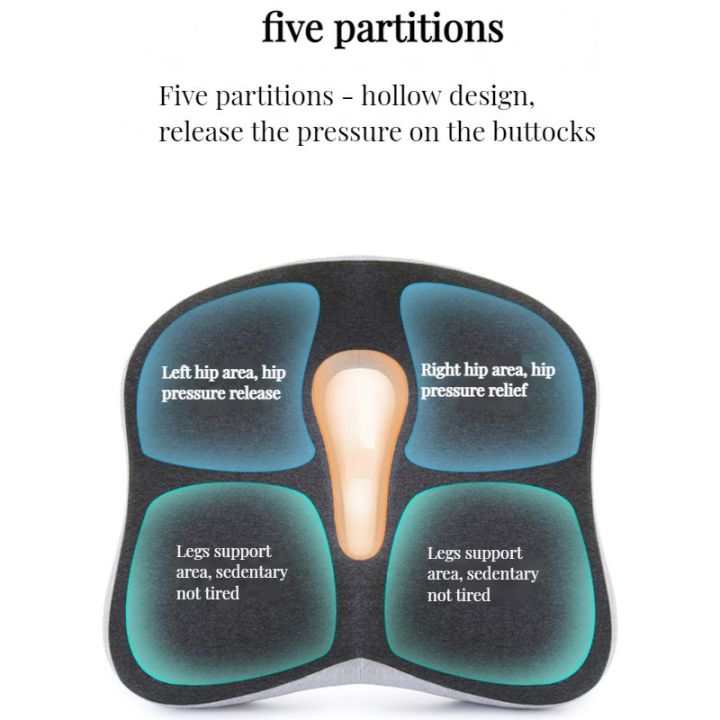 Memory%20Foam%20Seat%20Cushion%20Office%20Chair%20Cushion%20Car%20Seat%20Support%20Waist%20Pillow%20Massage%20Buttocks%20Pad%20Pain%20Relief%20Orthopedic%20Pillow%20-%20Image%204