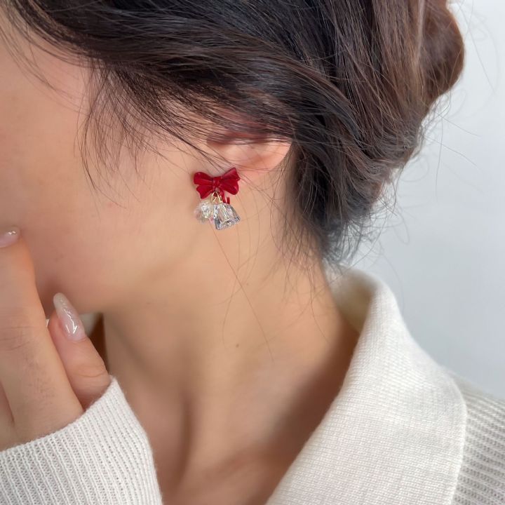 New%20Year's%20bow%20crystal%20earrings%20Christmas%20red%20earrings%20Autumn%20and%20winter%20sense%20of%20luxury,%20light%20luxury,%20niche%20simple%20earrings%20tide%20-%20Image%202