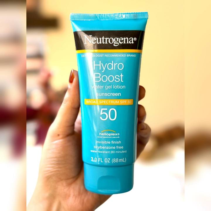 Original USA made Neutrogena Hydro Boost Water Gel Moisturizing Sunscreen Lotion spf 50 88ml