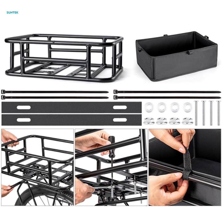 Bike%20Basket%20Rear%20Compatible%20Simple%20Installation%20Repair%20Parts%20Accessories%20for%20Most%20Bikes%20Road%20Bike%20-%20Image%204