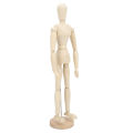 Wooden Mannequin, Wooden Figures 16in Mini Various Shapes for Desks for Bedside Tables for Bookshelves. 