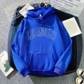 Vintage Hoodie Women's Los Angeles Print Hoody Long-sleeved Sweatshirt Casual Blouse Pullover White Tops With Pocket Polerones.