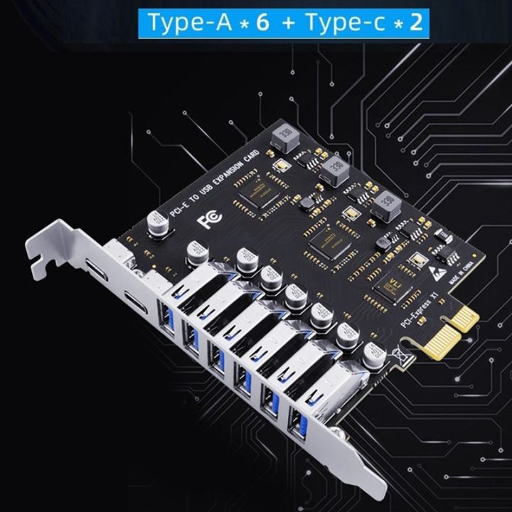 SSU%20PCIe%20to%20USB%203.2%20Gen%202%20Card%208-Port%20(6X%20Type-A+2X%20Type-C)%20Converter%20-%20Image%203