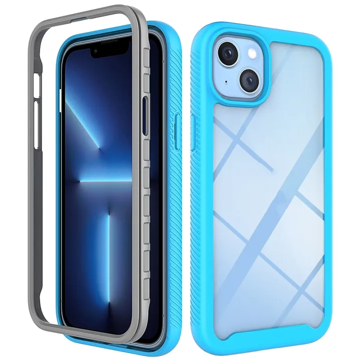 For%20iPhone%2014%20Plus%20Starry%20Sky%20Solid%20Color%20PC%20+%20TPU%20Phone%20Case%20-%20Image%207