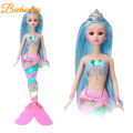 Lovely Cute Plastic Mermaid Doll Music Mermaid Princess Toy Gift for Baby Little Girl 36cm. 