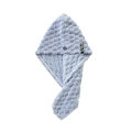 Factory direct sales support embroidery custom logo cloud coral velvet dry hair cap women's single layer absorbent bag headscarf shower cap. 