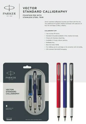 Parker%20Vector%20Standard%20Calligraphy%20Fountain%20Pen%20with%20Stainless%20Steel%20Trim%20-%20Fine%20Nib,%20Refillable,%20Available%20in%20Multiple%20Colors%20-%20Image%206