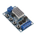 12V-24V Pulse Signal Cycle Delay Timer Switch dual MOS Control Board CA. 