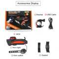 Waterproof Multifunction 4-In-1 Bicycle Lamp Mobile Phone Bracket Riding Headlight Horn Bicycle Mobile Phone Frame Lamp Charging. 