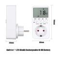 Digital Timer Switch Socket LCD Display Plug-in Programmable Time Switch Energy Saving Intelligent Electronic Timing Socket EU Plug. 