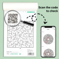 1pc Children's Concentration Maze Training Book, Primary School Students' Educational Toy for Mind Development and Attention Span Playing.