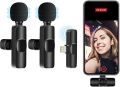 K9 Wireless Dual Microphone Professional Lapel Lavalier Microphone Remove Noise For Type C+Apple By trade bd 365. 