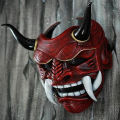 Japanese Ghost Hannya Halloween Masquerade Mask Prajna Half Face Masks Samurai.