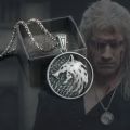 Witcher Wolf Head Witcher Pendant Necklace Accessory Necklace with Wild Hunt 3 Figure TV Necklace.