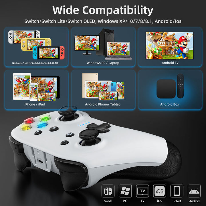 EasySMX%209124%20Bluetooth%20Gaming%20Controller,%20Wireless%20Joystick%20Control%20for%20Nintendo%20Switch,%20PC%20Windows,%20iOS%20Mac,%20Android%20TV,%20Phone%20-%20Image%203