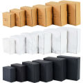 6pcs/lot Various Sizes Kraft Paper Box Brown Cardboard Handmade Soap Box White Kraft Paper Box Black Packaging Jewelry Box. 