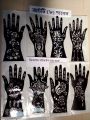 8 Pcs Mehedi Sticker Henna Stencil Self-Adhesive Beautiful Body Art Designs -Mehedi Temples. 