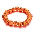 Elastic Basketball US Football Baseball Tennis Strand Bracelet Acrylic Bangle Fashion Charm Jewelry For Women Men Gift. 