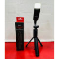 Q07 Selfie Stick Foldable Mini Tripod with Fill Light Bluetooth Remote Shutter Retractable Rod for Phone (100cm).