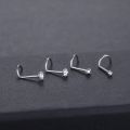 G23 Titanium Nose Stud Piercings 20G Cubic Zirconia Set 1.5/2/2.5/3MM Screw Nostril Pircing Nariz Earring Jewelry Wholesale. 