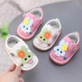 Cute Infant Baby Sneakers With Sound Baby Casual Shoes Infant Toddler Non-slip Rubber Soft-Sole Flats.